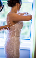 C2023-CS812 - Vestido de novia estilo corsé con pedrería y tirantes finos