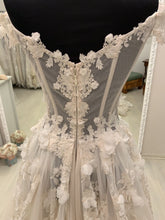 C2023-LS83T - vestido de novia de manga larga transparente con hombros descubiertos