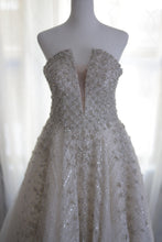 C2023-SY94 - strapless swarovski crystal beaded ball gown wedding dress