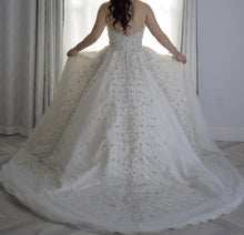 C2023-SY94 - strapless swarovski crystal beaded ball gown wedding dress