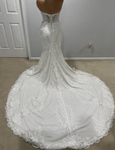 C2023-SS6L4 - strapless sweetheart beaded lace & embroidery wedding gown