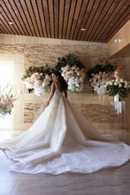 C2023-SV803 - sleeveless a-line wedding gown for plus size w v-neck