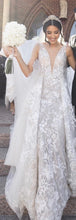 C2024-SV621 - Vestido de novia sin mangas con cintura imperio y escote en V profundo