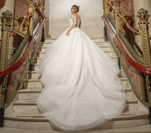 C2024-LSP319 - Vestido de novia transparente de manga larga y talla grande