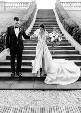 C2024-LS5511 - robe de mariée brodée à une manche et décolleté à épaules dénudées