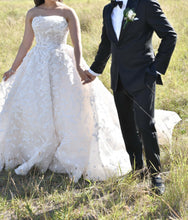 C2024-BG792 - vestido de novia sin tirantes con cola catedral