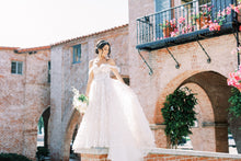 C2024-A23 - strapless a-line wedding gown with off the shoulder arm straps