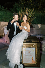 C2024-A23 - strapless a-line wedding gown with off the shoulder arm straps