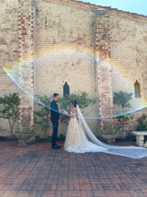 C2024-A23 - strapless a-line wedding gown with off the shoulder arm straps