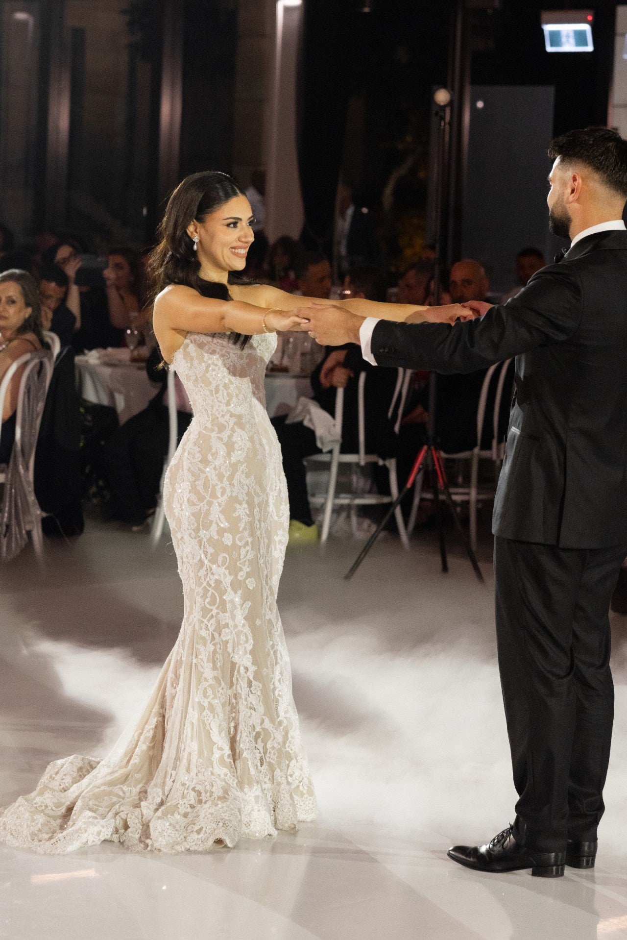 C2025-SK119 - strapless lace and embroidery mermaid wedding gown