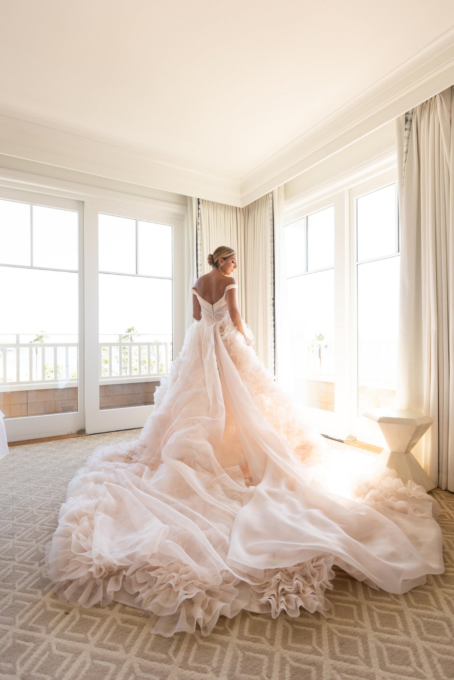 C2025-ML19 - off the shoulder plus size wedding dress