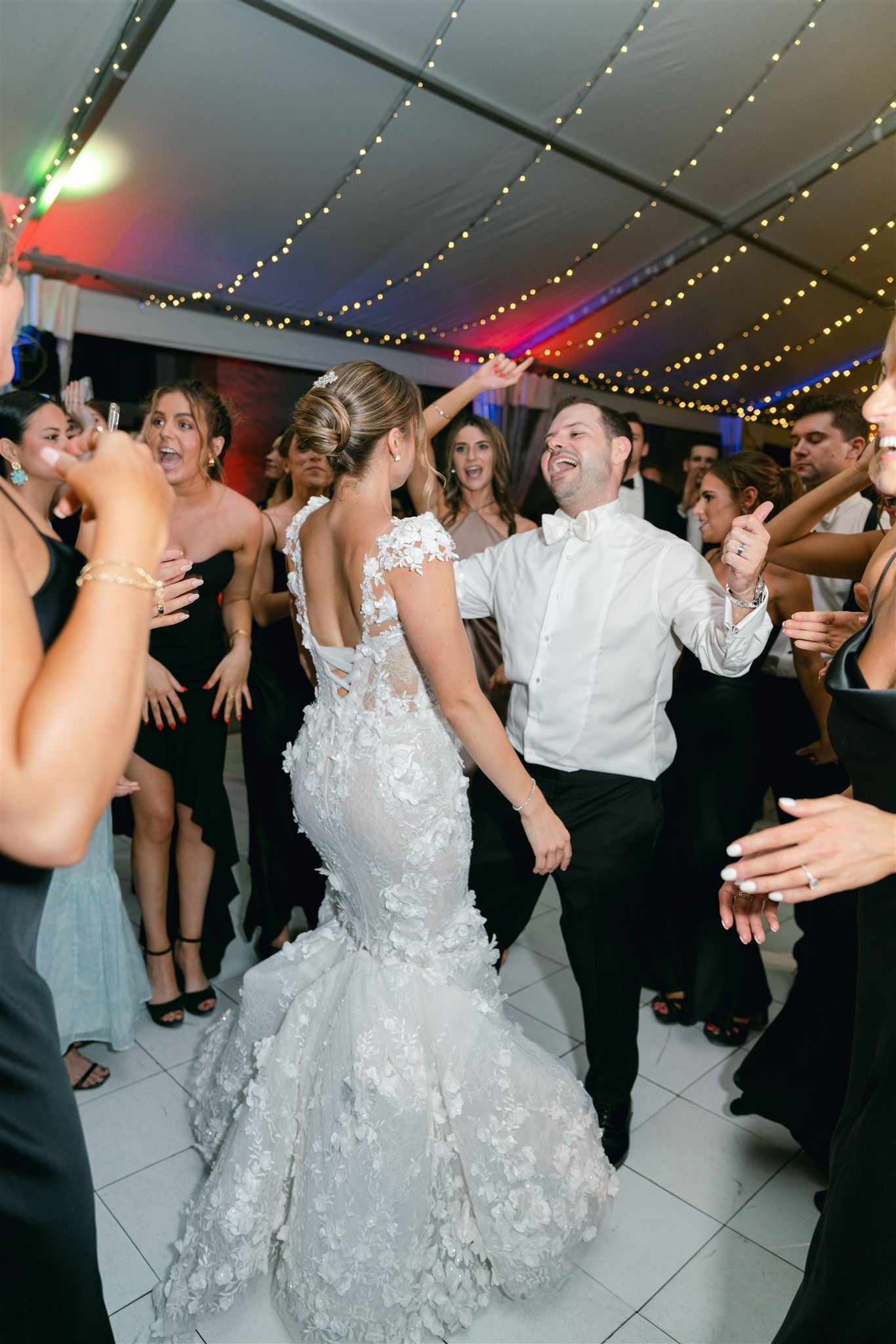 C2025-PT10 - fitted 3D embellished wedding gown