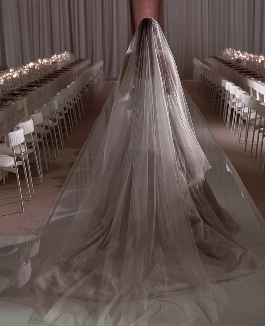 C2025-SB88 - bandeau strapless beaded wedding gown