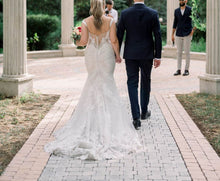 C2023-EPS vestido de novia con hombros descubiertos y talla grande