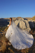 C2023-VBG72 - sexy sleeveless v-neck formal ball gown wedding dress