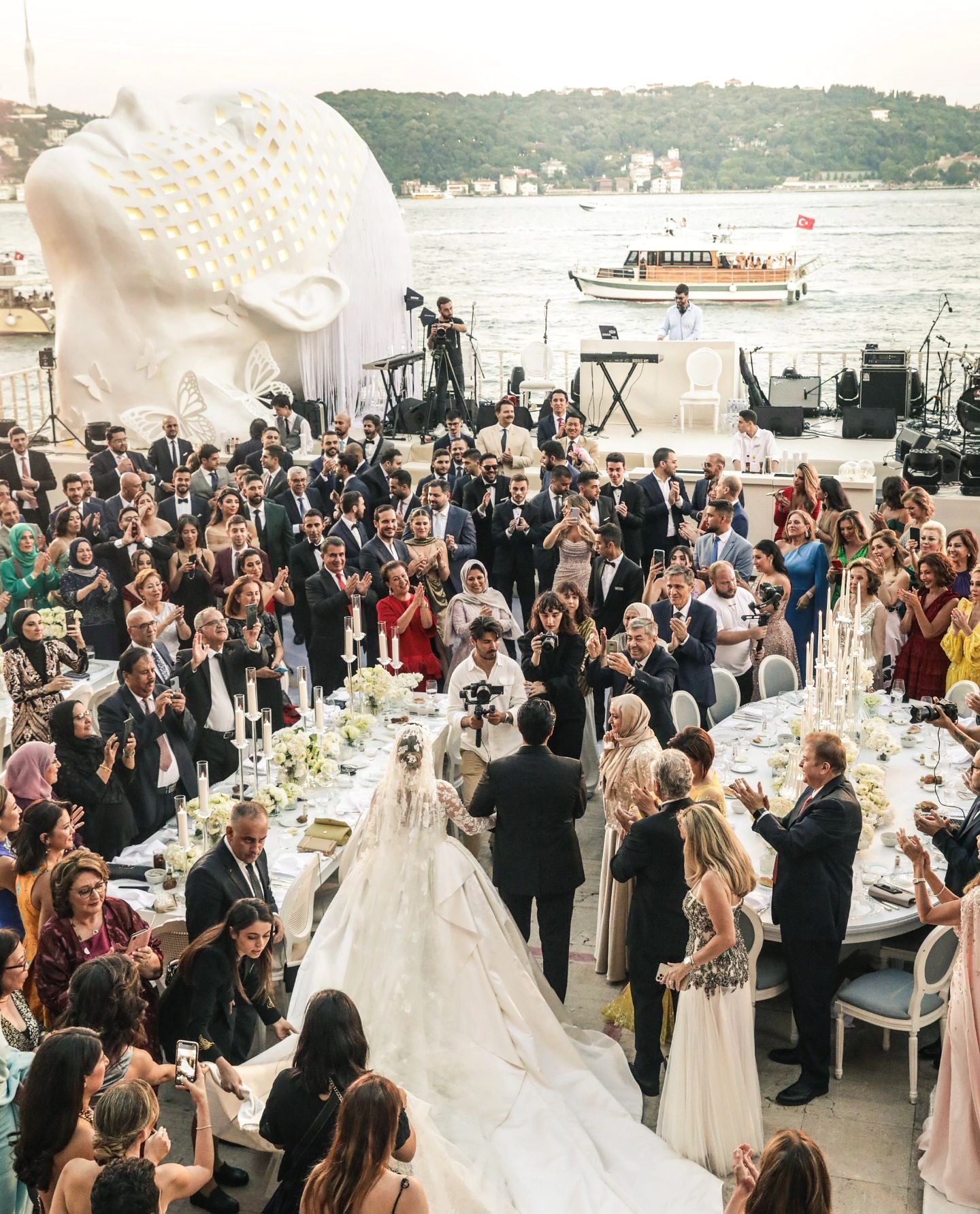 C2023-LS68x - sheer illusion neckline beaded long sleeve lace wedding gown