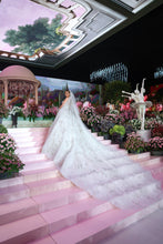 C2023-DBG593 - Vestido de novia sin tirantes con escote en forma de corazón y falda desmontable