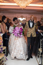 C2023-OSL668 - vestido de novia de encaje de talla grande con hombros descubiertos y manga larga