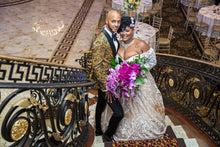 C2023-OSL668 - vestido de novia de encaje de talla grande con hombros descubiertos y manga larga