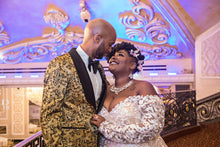 C2023-OSL668 - vestido de novia de encaje de talla grande con hombros descubiertos y manga larga