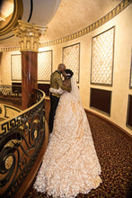 C2023-OSL668 - vestido de novia de encaje de talla grande con hombros descubiertos y manga larga