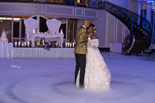 C2023-OSL668 - vestido de novia de encaje de talla grande con hombros descubiertos y manga larga