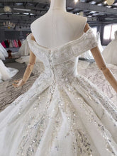 Style 80914 - Beaded off the shoulder wedding gown