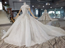 Style 80914 - Beaded off the shoulder wedding gown