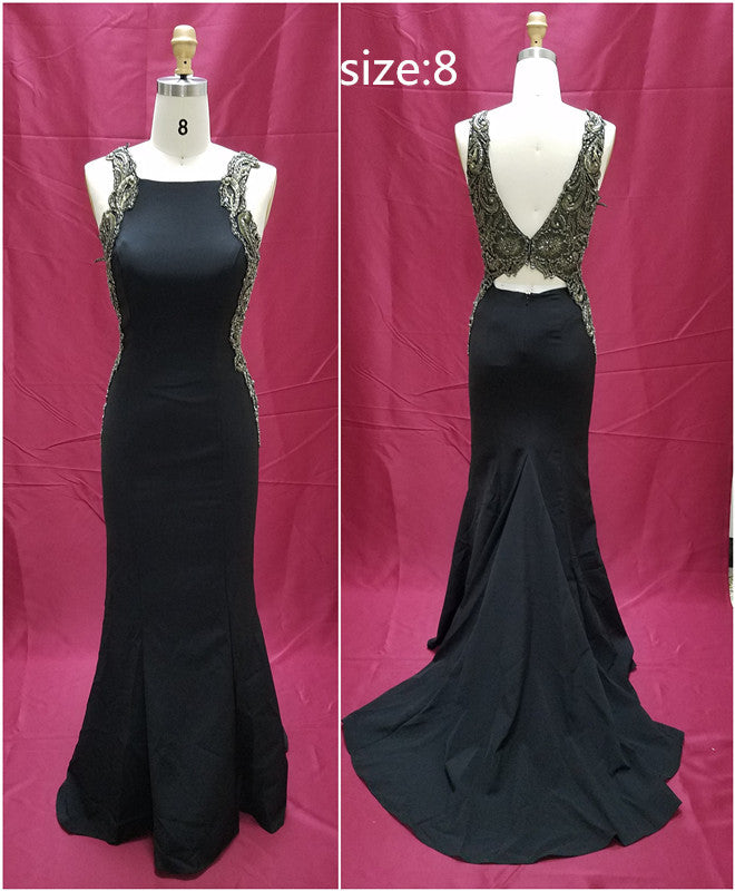 Robes de bal sans manches et dos nu