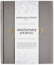 DUNCAN & STONE PAPER CO. Wedding Anniversary Journal (Taupe, 189 Pages) - Anniversary Book for Couple - Marriage Memory Book & Photo Album - Perfect Anniversary Journal for Couples
