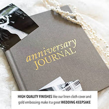 DUNCAN & STONE PAPER CO. Wedding Anniversary Journal (Taupe, 189 Pages) - Anniversary Book for Couple - Marriage Memory Book & Photo Album - Perfect Anniversary Journal for Couples