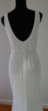 C2023-svb888 - sleeveless sexy v-neck bugle beaded wedding gown