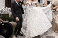 C2023-os6B - vestidos de novia estilo vestido de fiesta con hombros descubiertos