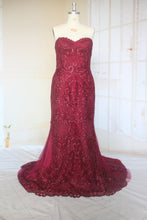 Estilo C2021-LakeshaM - Vestido de novia rojo talla grande