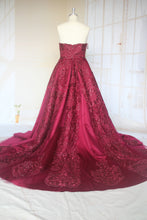 Estilo C2021-LakeshaM - Vestido de novia rojo talla grande