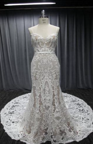 VNDM036 - Vestidos de novia de talla grande sin tirantes