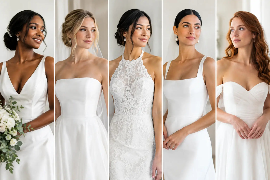 Best Neckline Options for Brides by Dress Style