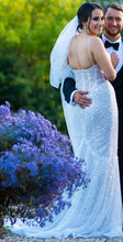 C2023-CS812 - Vestido de novia estilo corsé con pedrería y tirantes finos