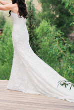 C2023-SF529 - strapless sweetheart beaded lace & embroidered wedding gown