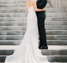 C2023-SF529 - strapless sweetheart beaded lace & embroidered wedding gown