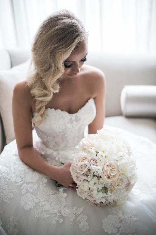 C2023-SBG224 - strapless a-line ball gown wedding dress