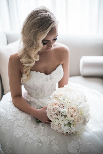 C2023-SBG224 - strapless a-line ball gown wedding dress