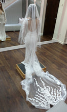 C2023-SB779 - backless long sleeve sexy v-neck beaded wedding dress