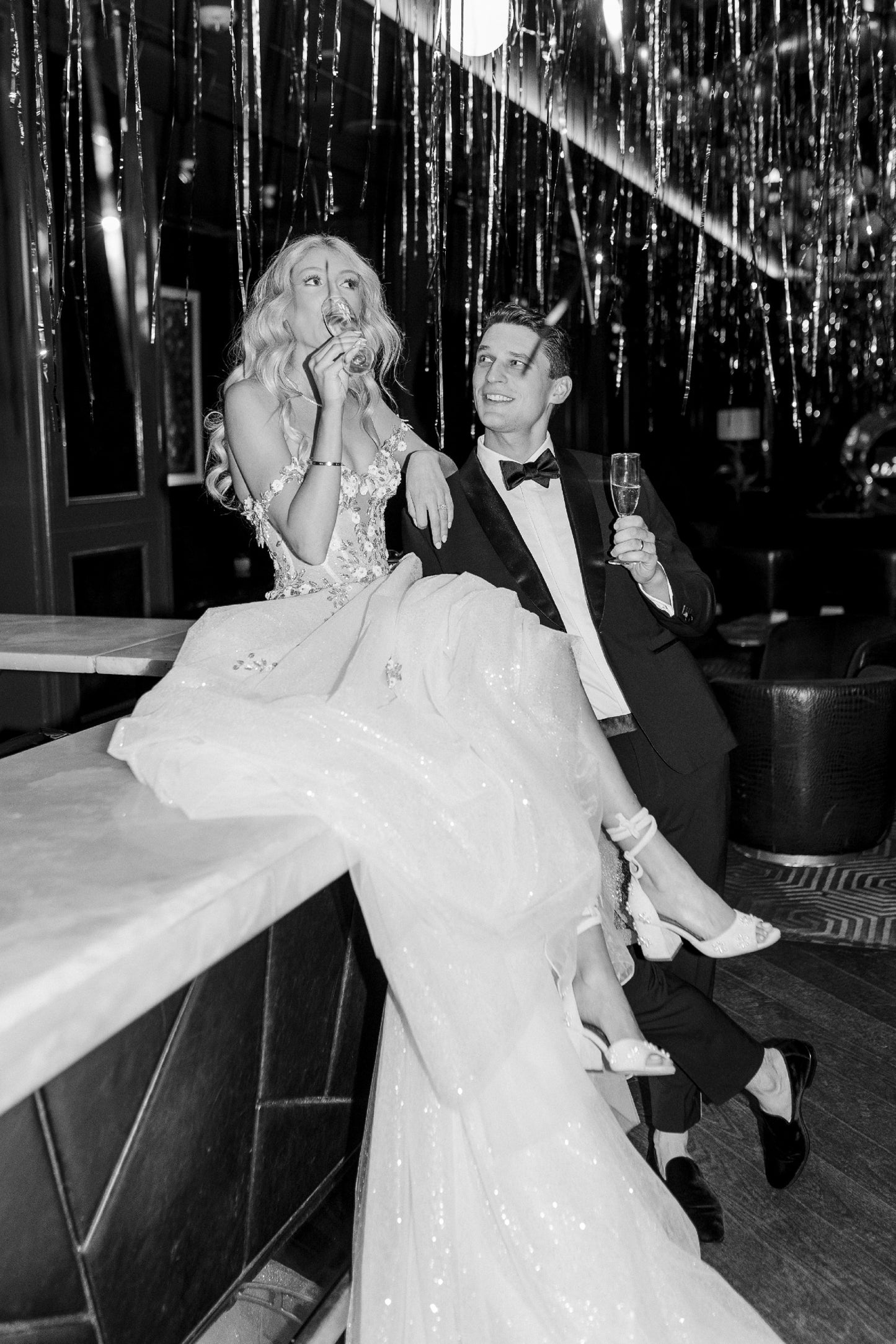 C2023-SA50w - two tone 3D embroidered a-line style beaded wedding gown