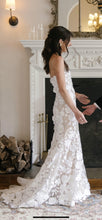 C2023-S721T - sweetheart strapless embroidered sheath wedding gown