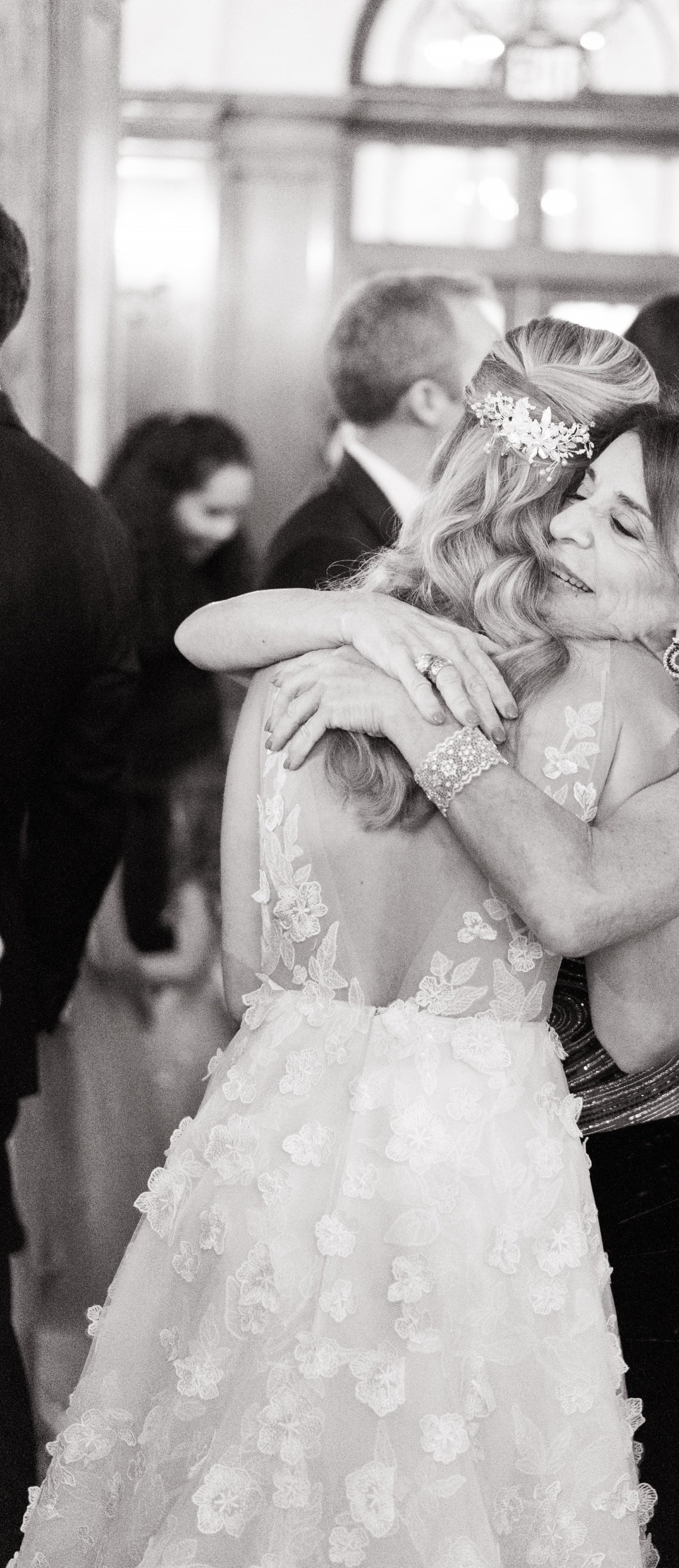 C2023-SV74A - sleeveless illusion v-neck aline wedding gown