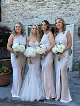 C2023-DS47 - vestido de novia de encaje de manga larga desmontable sin tirantes