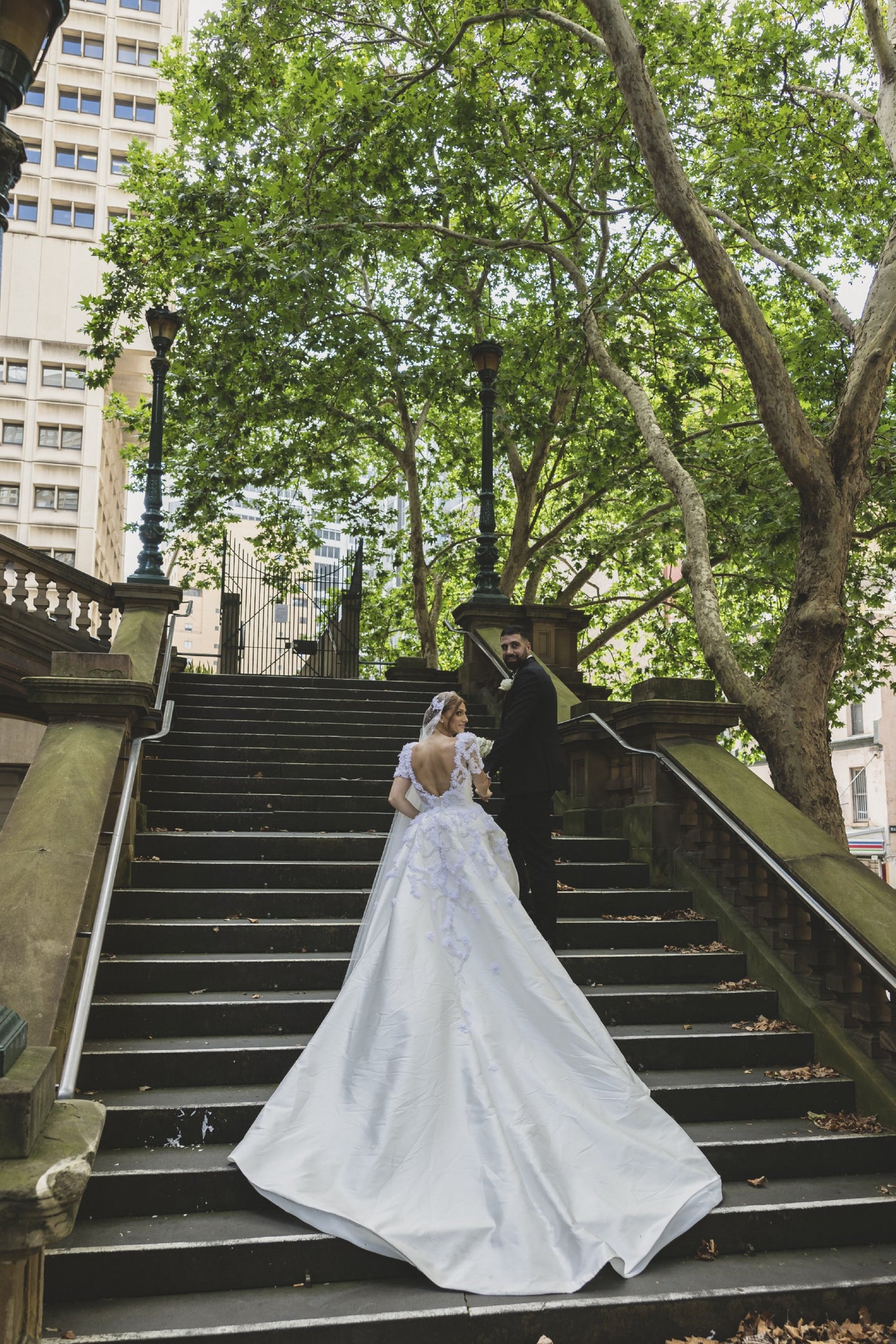 C2023-SS351 - short sleeve a-line wedding ball gown
