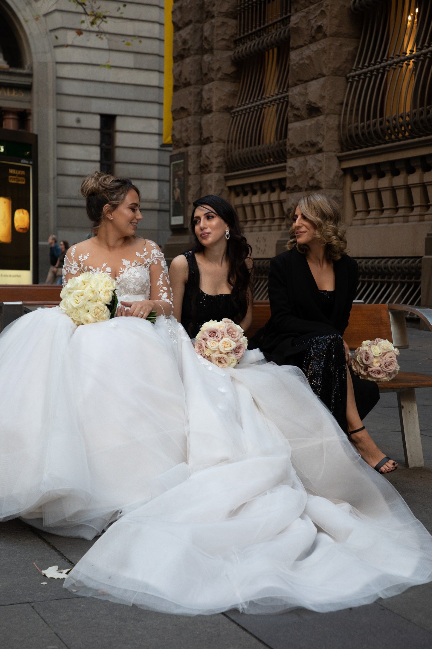 C2024-LSP319 - sheer long sleeve plus size wedding ball gown