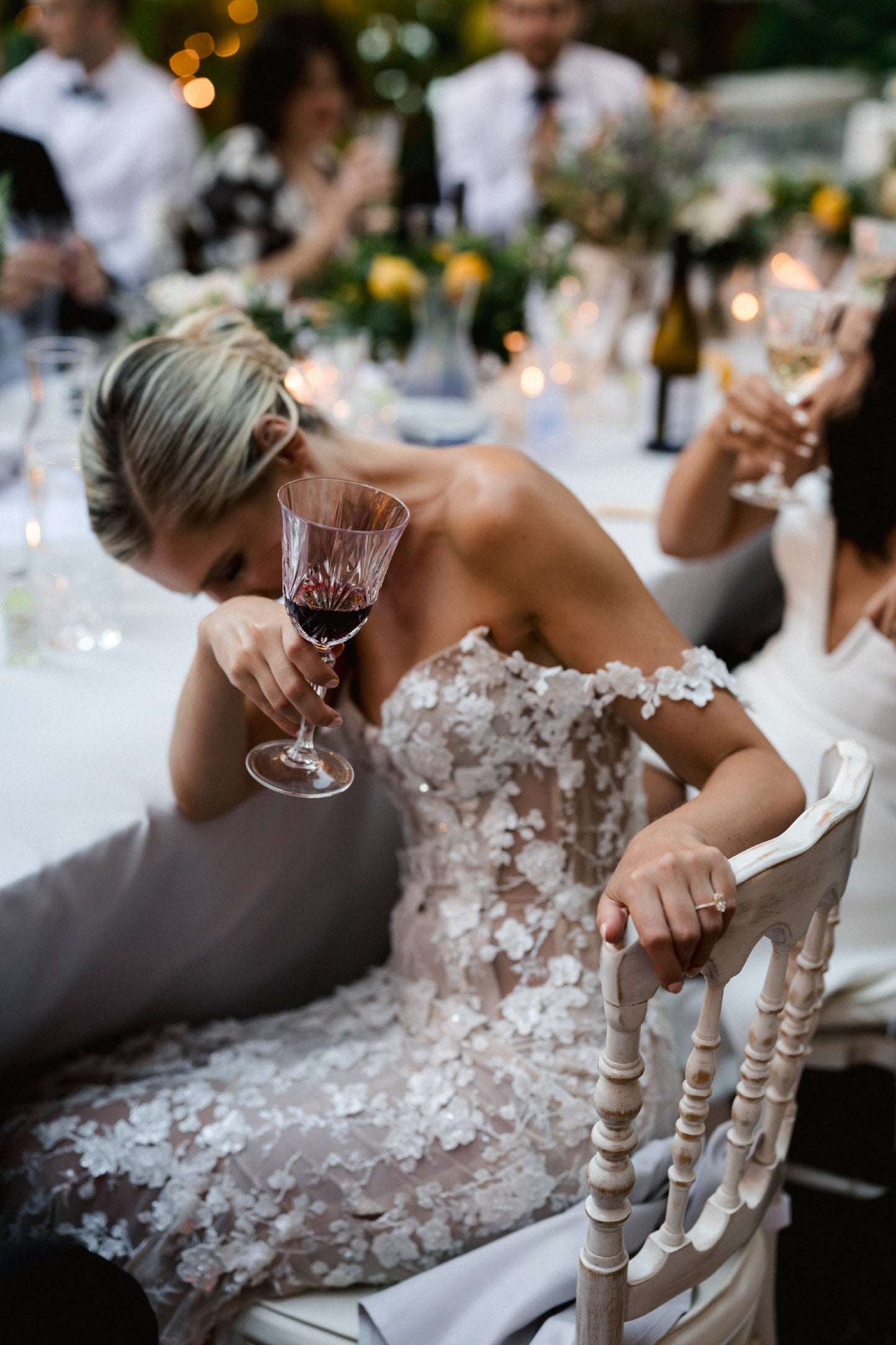 C2024-DF67 - off the shoulder embroidered wedding gown